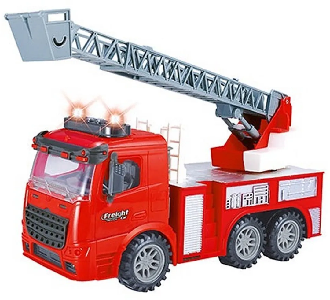 Toi-Toys Brandweerwagen Verkeerslichten 49cm - Rood