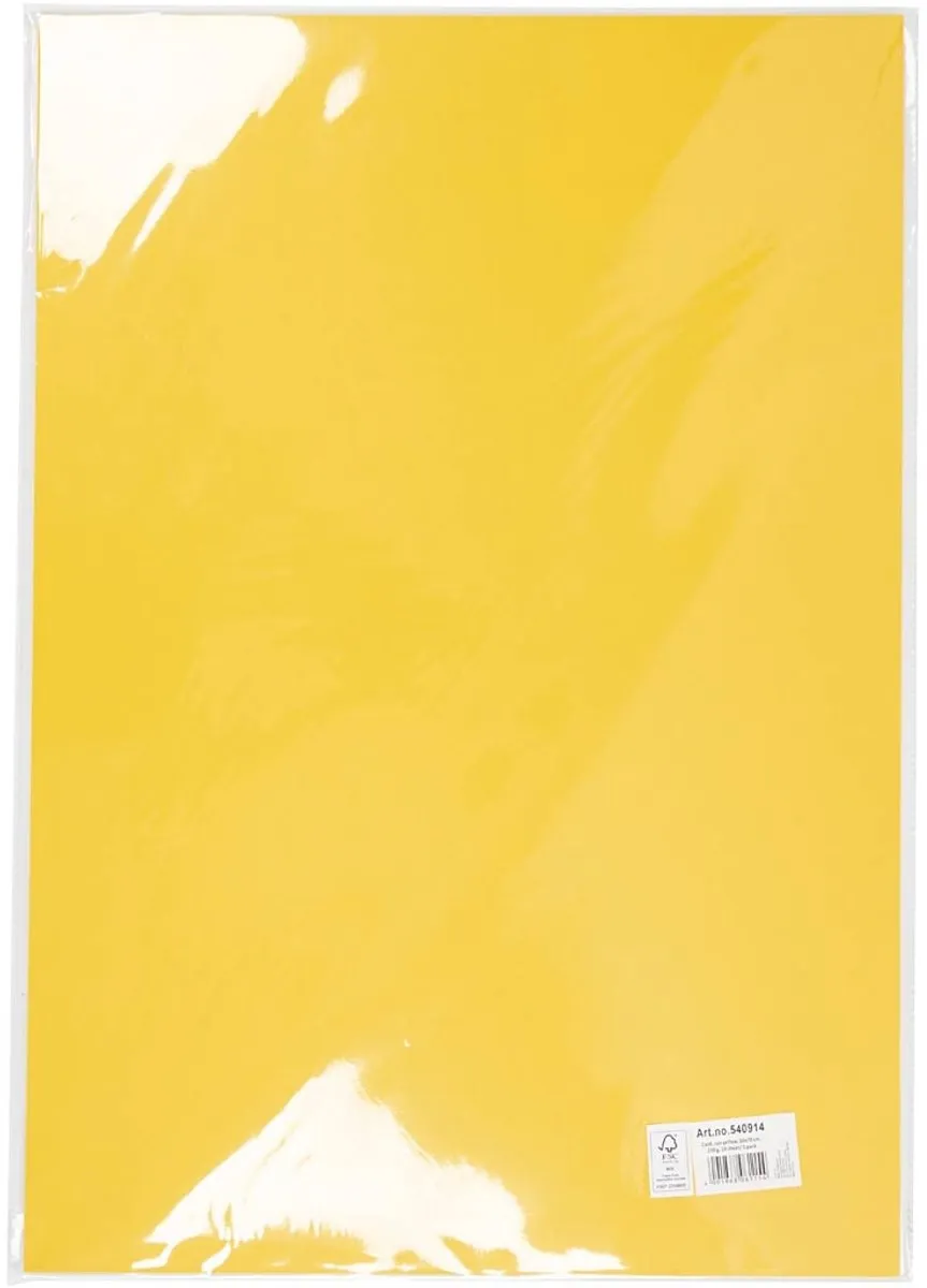 Creativ Company Folia Fotokarton 50x70cm - 10 Vel - Goudgeel