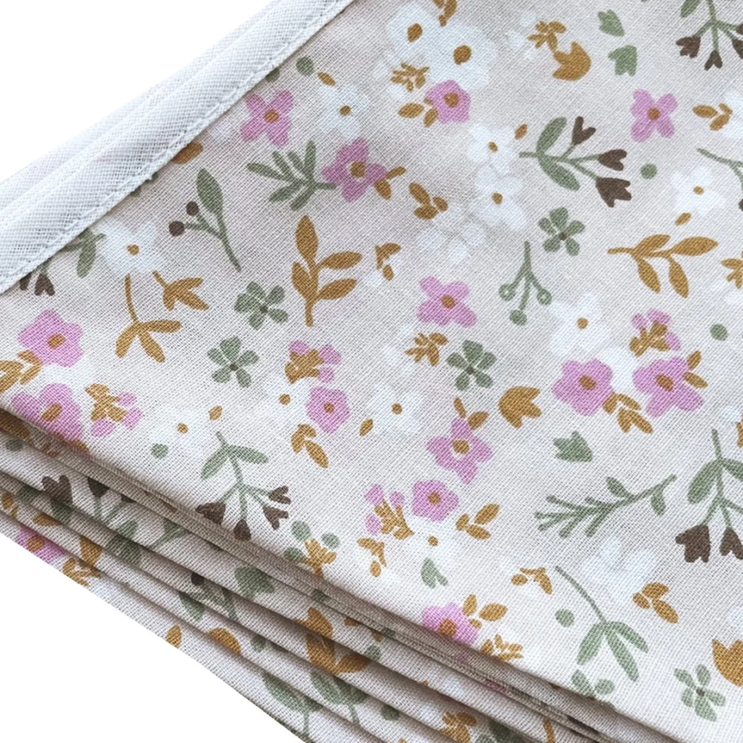 BINK Bedding Stoffen Slinger Fleur Naturel XL - 7,5m - 15 Vlaggetjes
