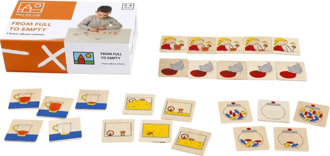 Toys for Life 'Van vol naar leeg' Houten Speelgoed