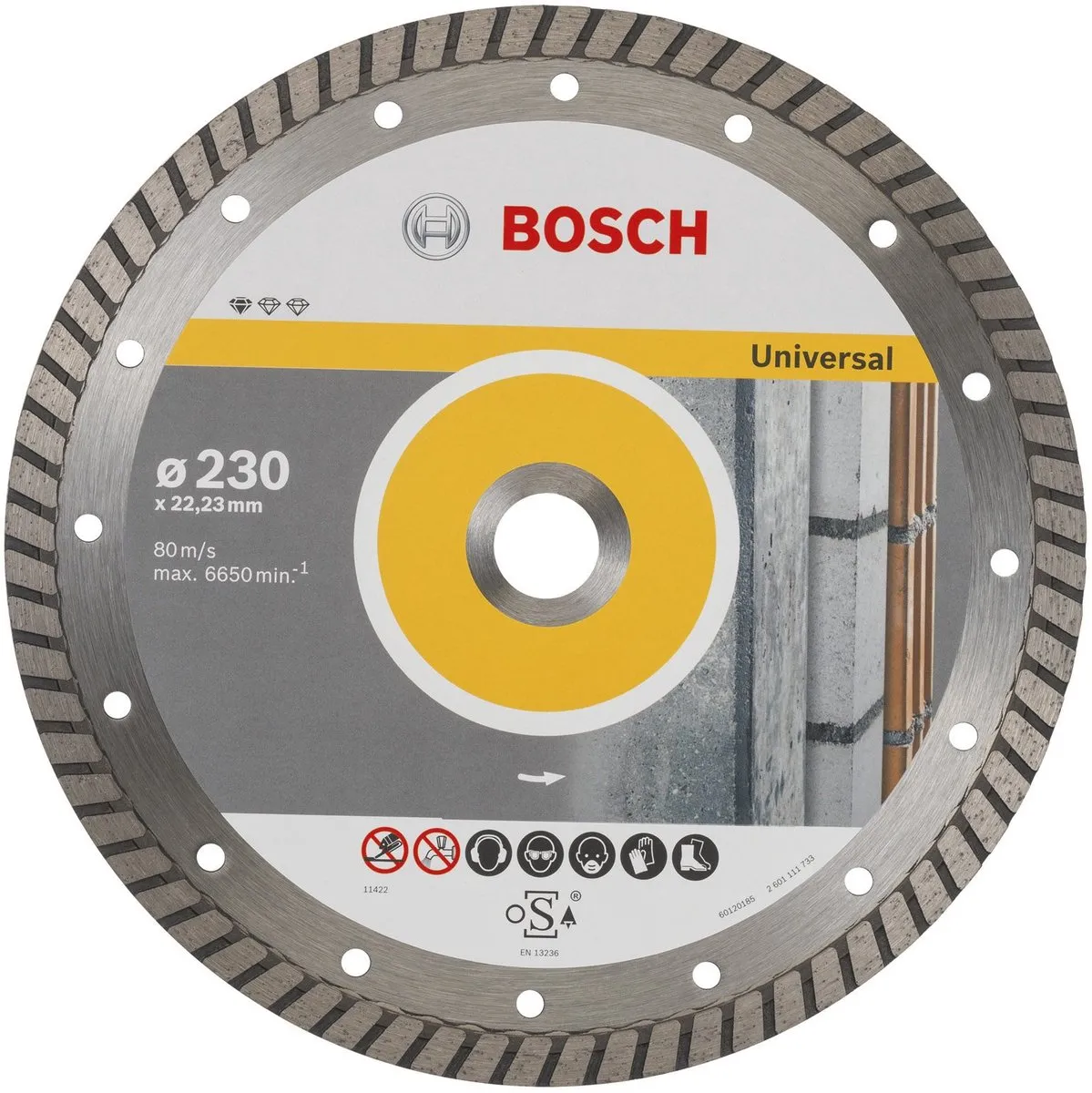 Bosch Diamantschijf 10x Prof Univ Turbo 230mm