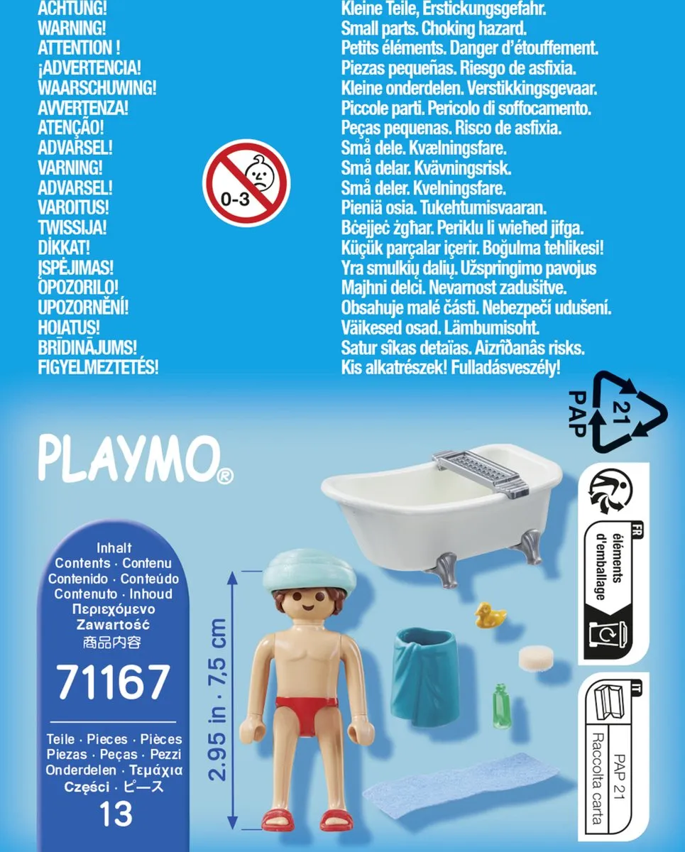 Playmobil Special Plus Man in Badkuip 71167 - Multicolor