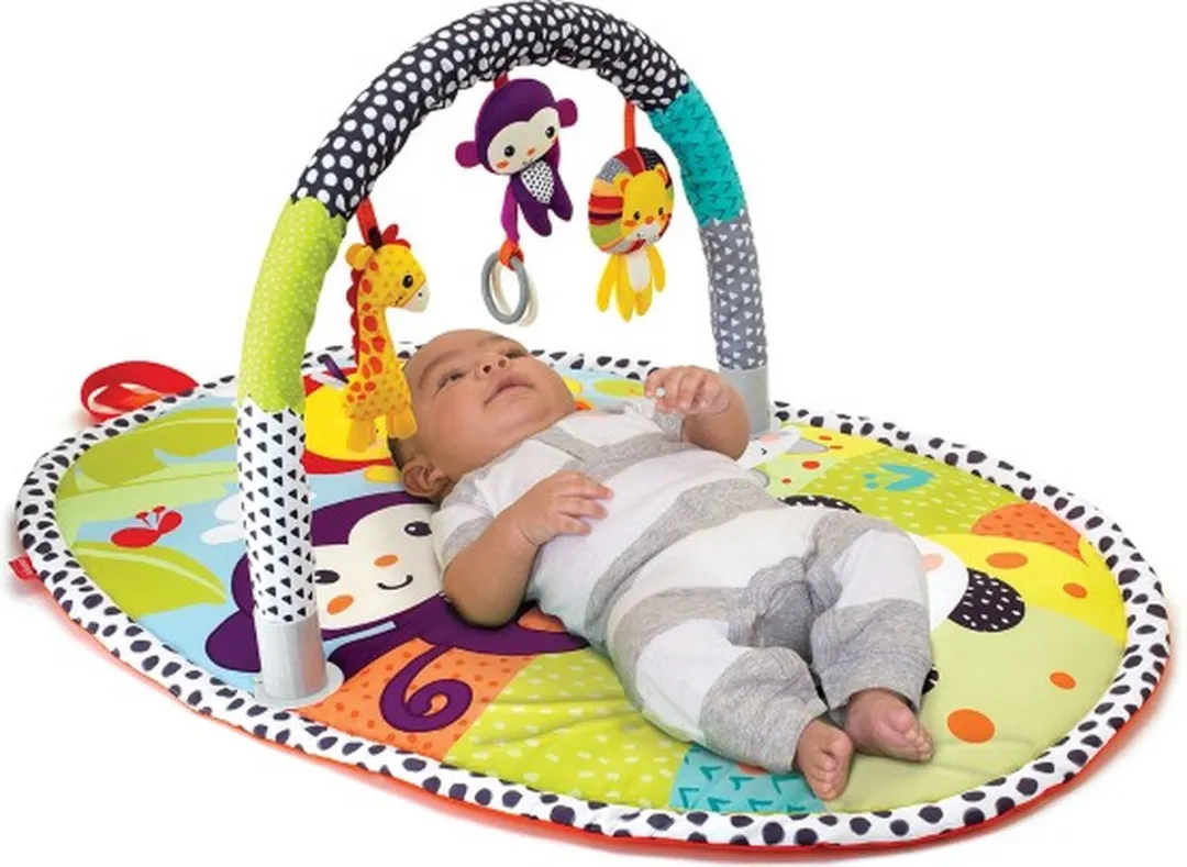 Infantino ZOO Speelmat met Horizontale Balk - Multicolor