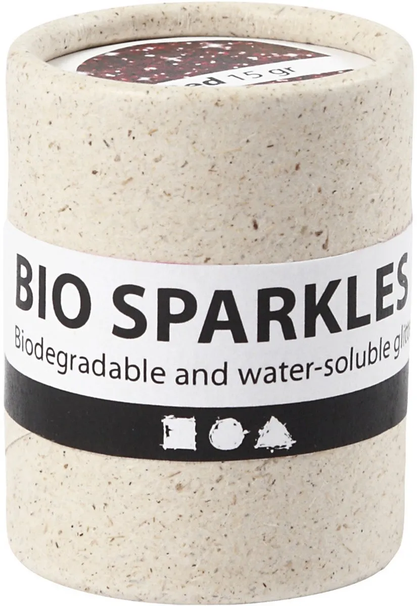 Creativ Company Bio Glitter 10g - Rood
