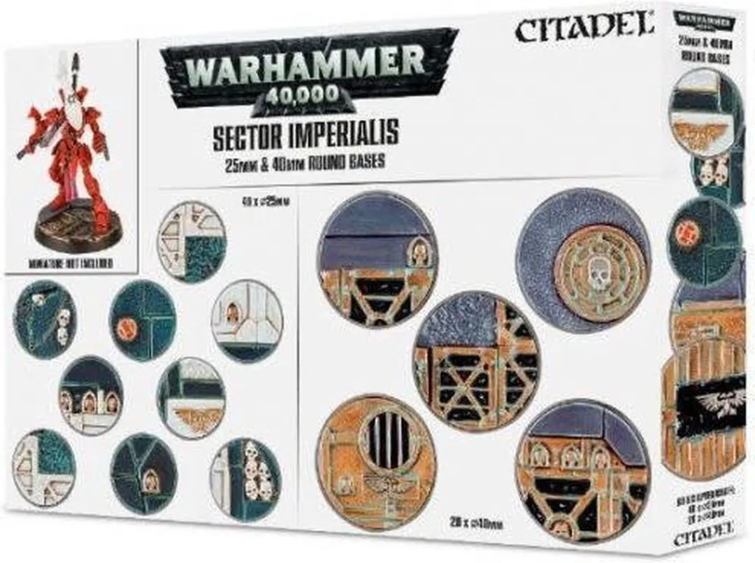 Games Workshop Warhammer 40K Sector Imperialis Rondes 25/40mm