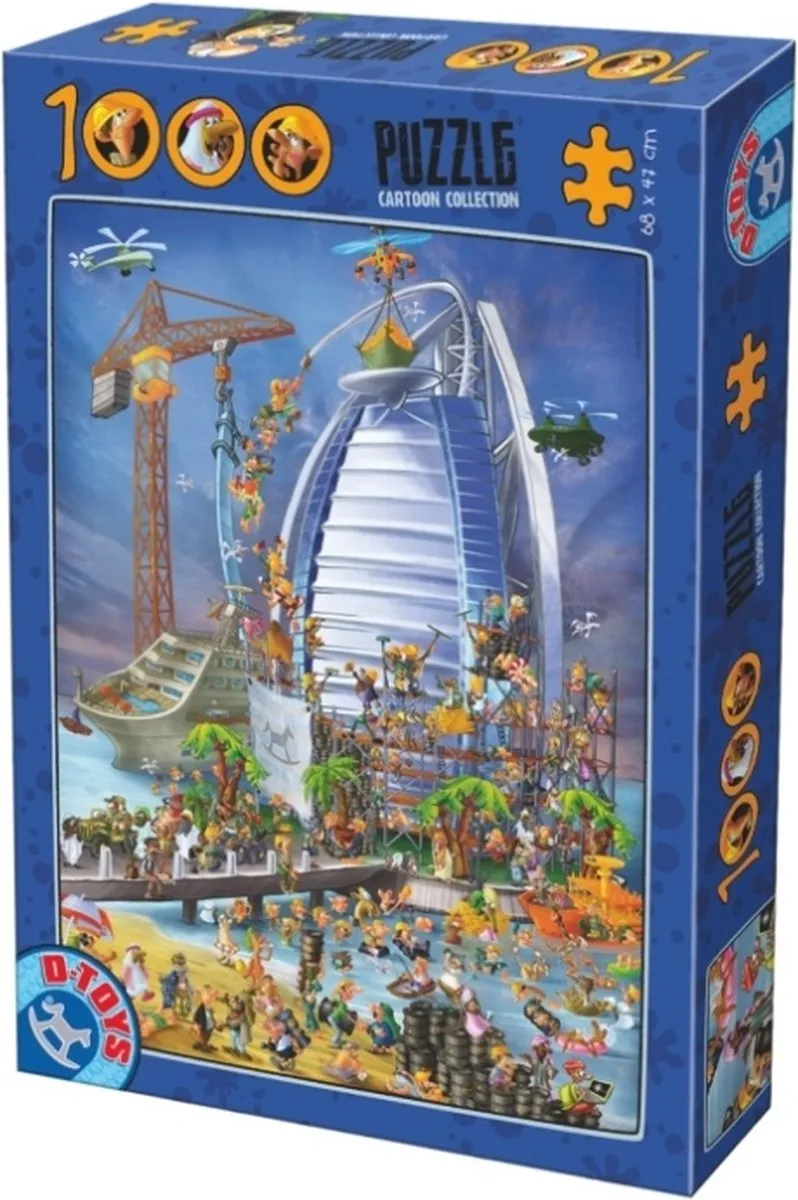 D-Toys Cartoon Burj Al Arab Puzzel 1000 Stuks