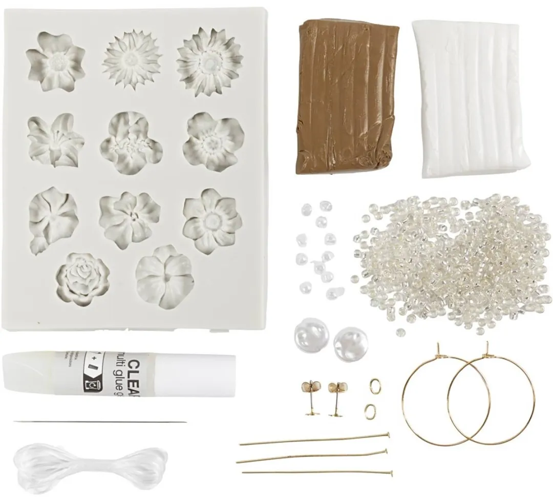 Creativ Company Mini Hobbyset Bloemontwerp Sieraden - Multicolor