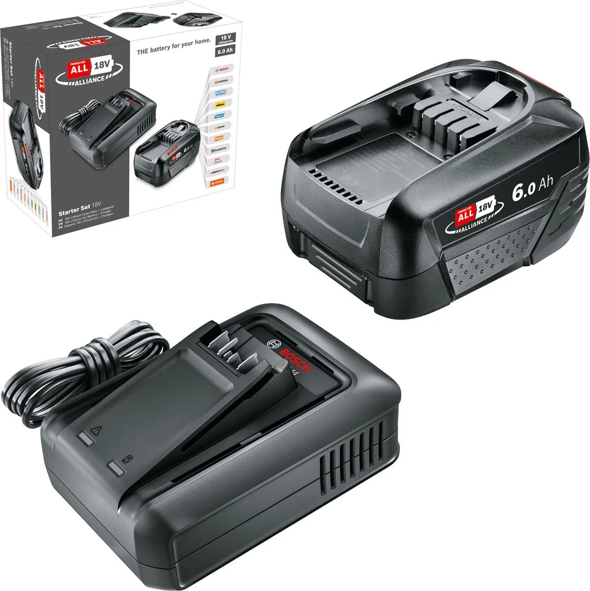 Bosch Startset 18V 6Ah - PBA 18V-44 Lader - 1x Accu - afbeelding 6 van 6