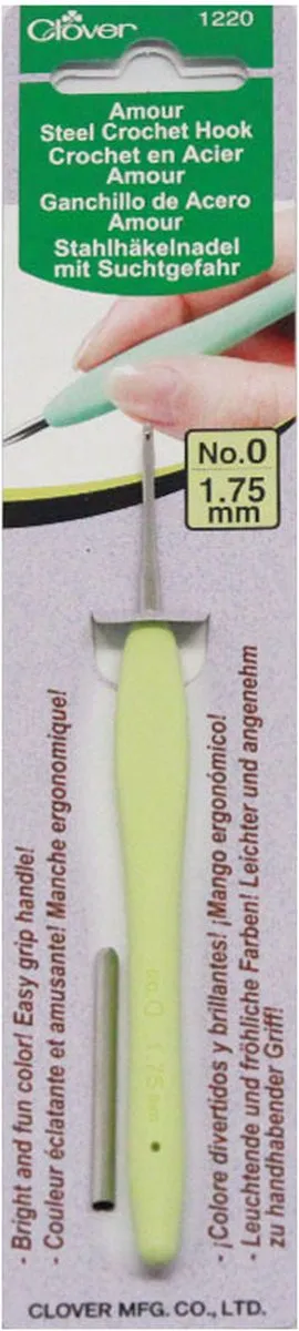 Clover Amour Haaknaald 1.75mm - Multikleur