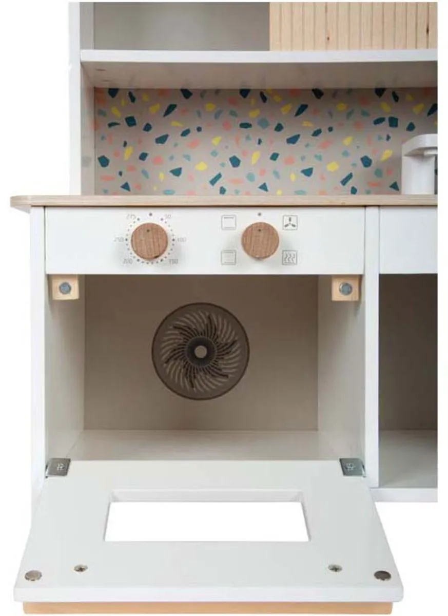 Small Foot Houten Terrazzo Speelkeuken Compact - Multicolor