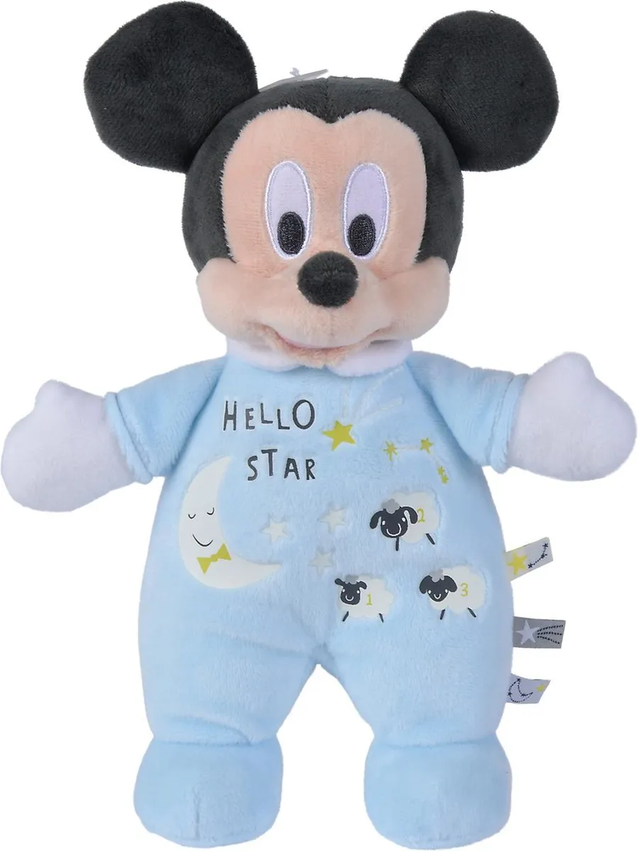 Simba Disney Knuffel Figure Mickey Starry Night Glow in the Dark 25 cm Knuffeles