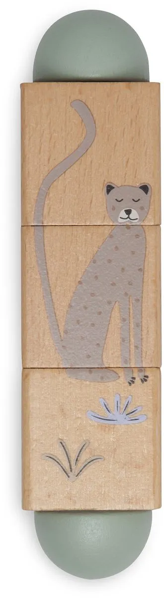 Jollein Houten Draaipuzzel Jungle Jambo - 3 Stuks