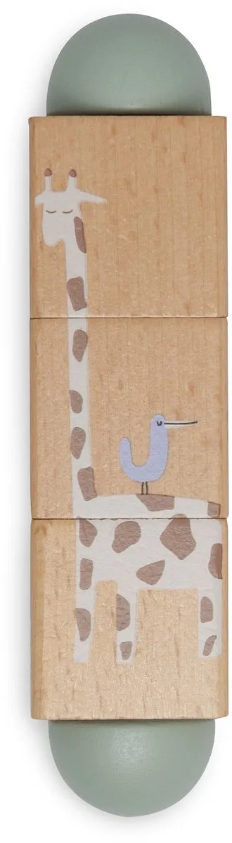Jollein Houten Draaipuzzel Jungle Jambo - 3 Stuks