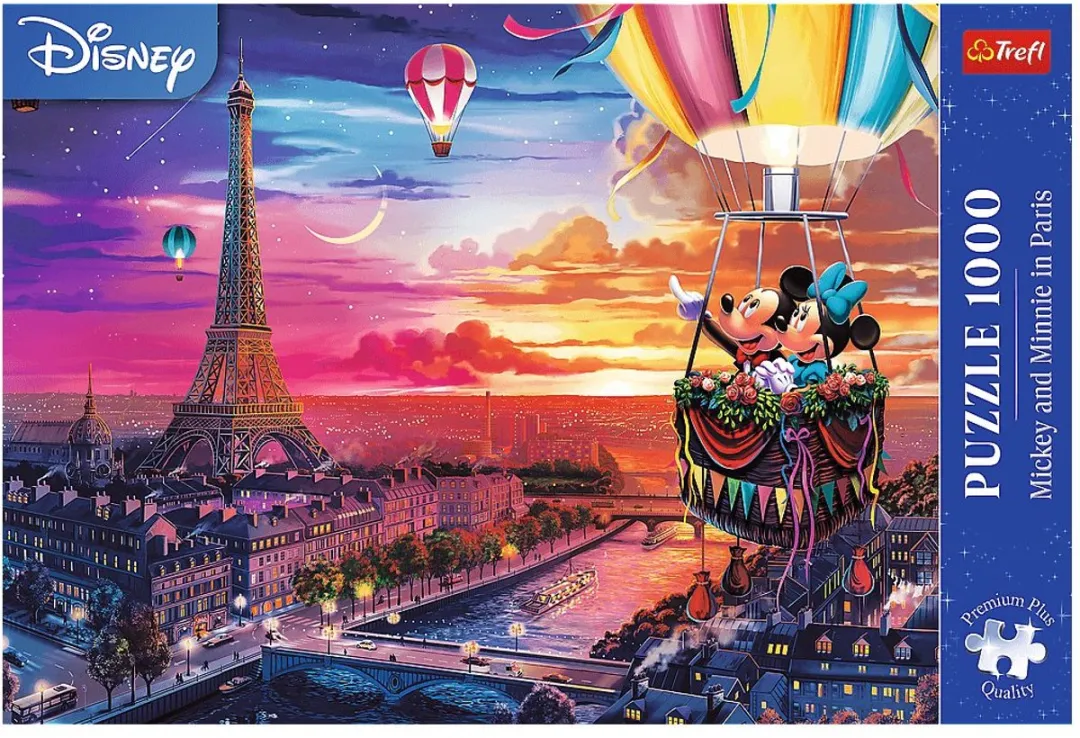 Trefl Mickey & Minnie in Parijs Puzzle 1000 Stuks - Premium Plus