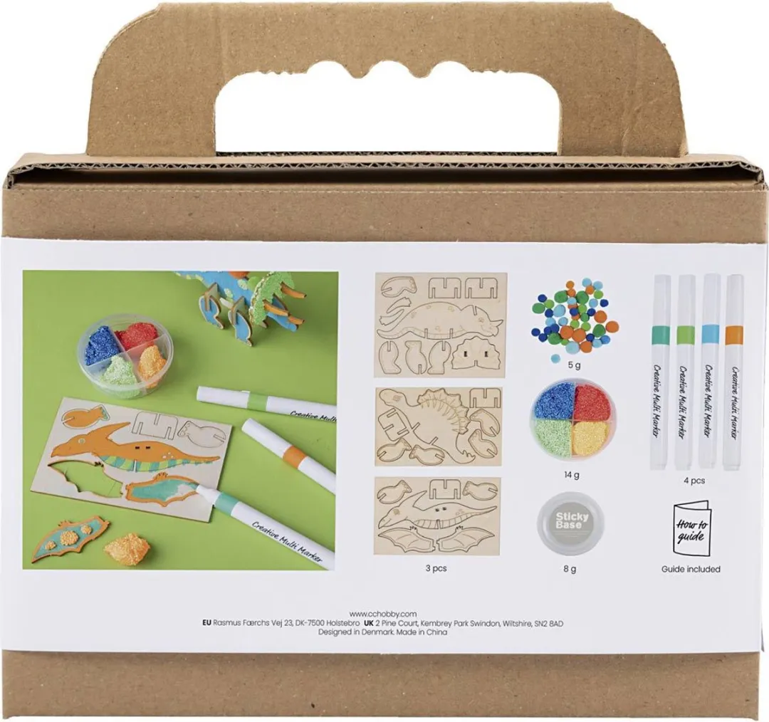 Creativ Company Mini Hobbyset Dinosaurus - Multicolor