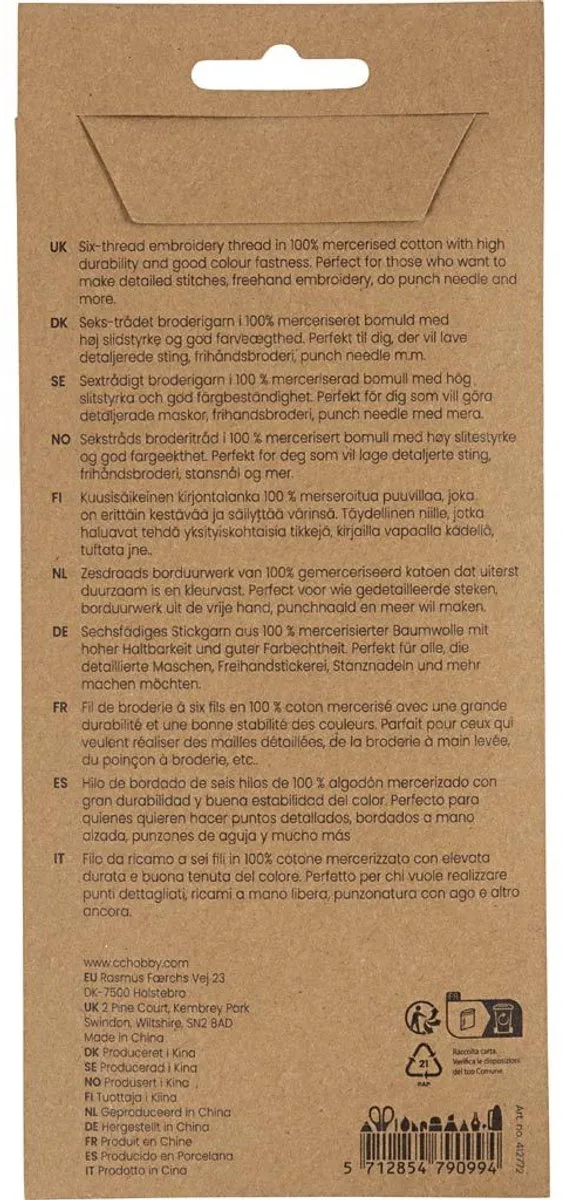 Creativ Company Borduurgaren Harmonie - 10 Stuks