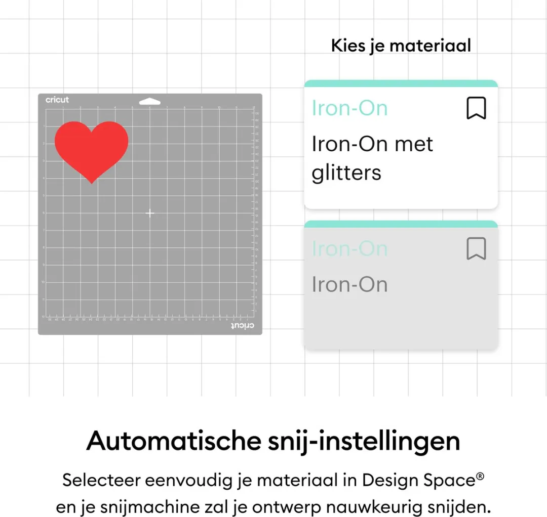 Cricut Smart Iron-On 33x91cm - Glitter Goud