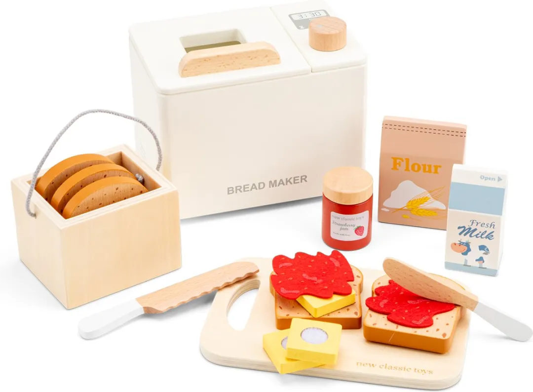 New Classic Toys Houten Broodbakmachine Speelset