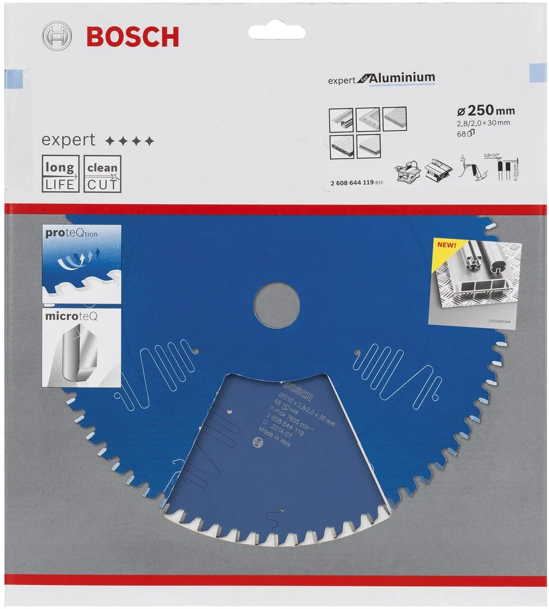 Bosch Expert Cirkelzaagblad Aluminium 260x30x2.8mm - 68 Tanden