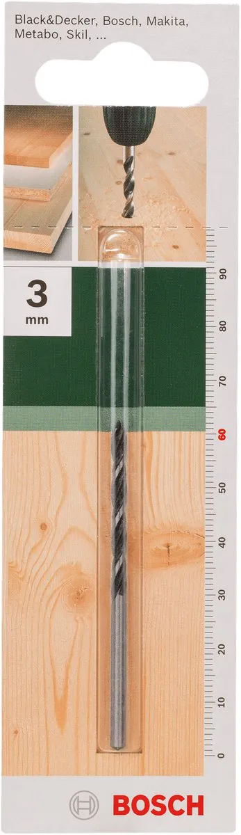 Bosch Houtspiraalboren 3mm x 32mm - 1 Stuk