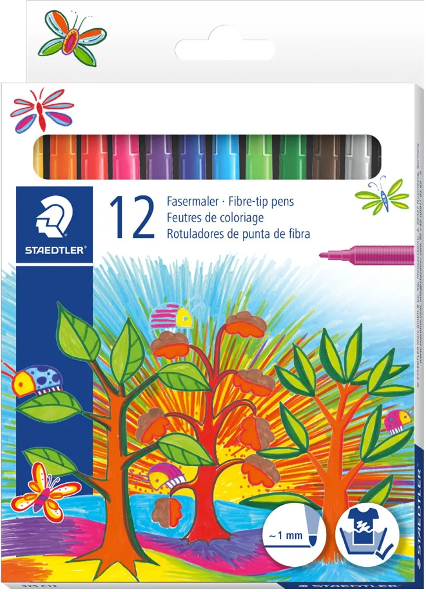 STAEDTLER 12 Viltstiften