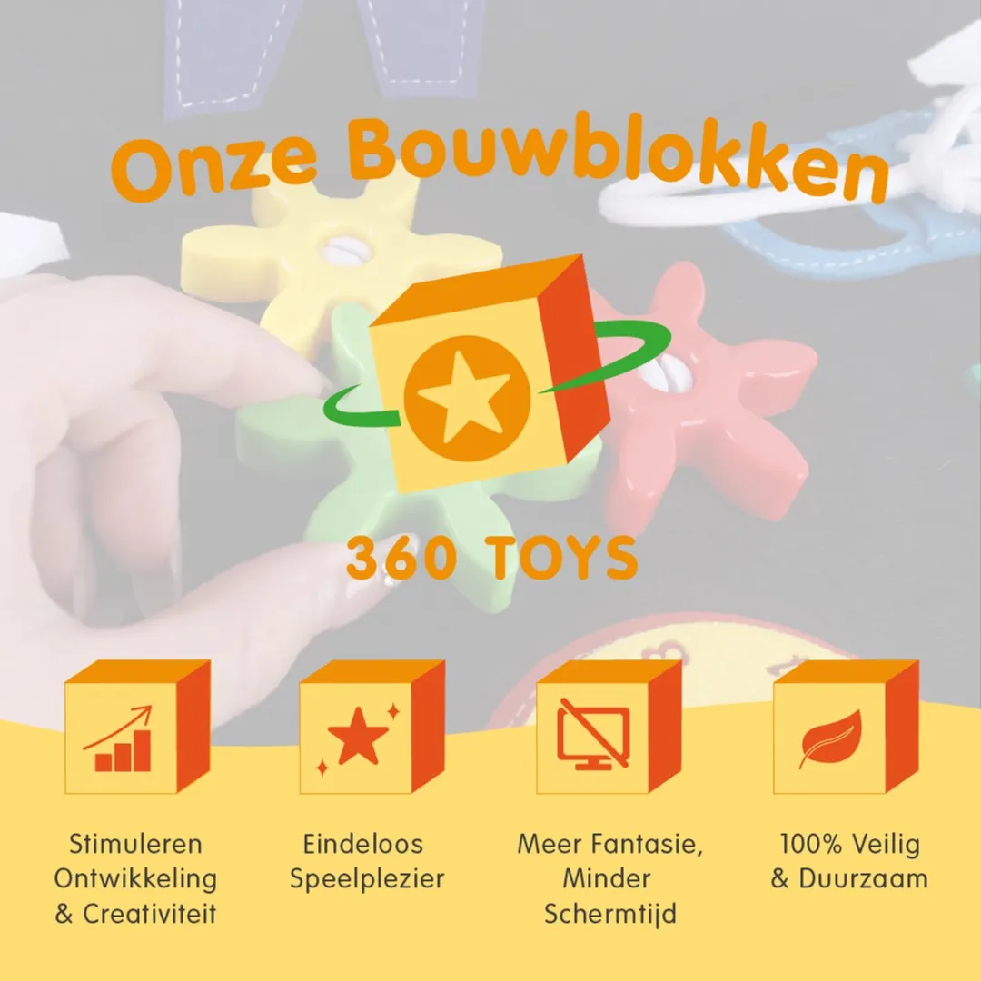 360 Toys® - Busy Board Dino - Bevat 2 Speelvelden - STEM Speelgoed - Babyspeelgoed 6 maanden - Montessori Speelgoed