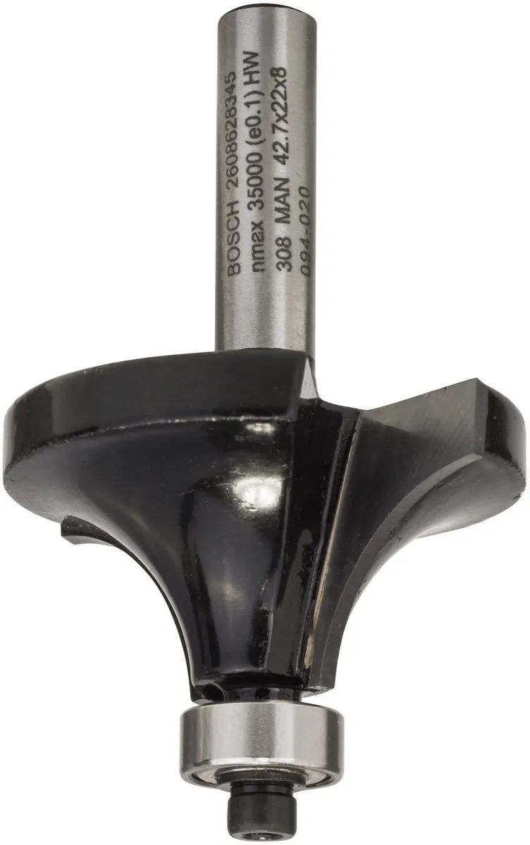 Bosch Afrondprofielfrezen 8mm R1 15mm
