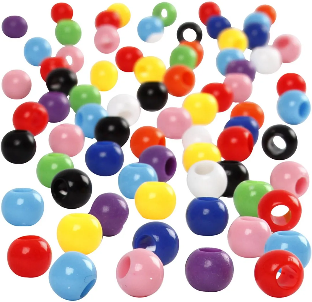 Creativ Company Pony Kralen 6mm - Multicolor - 600 Stuks