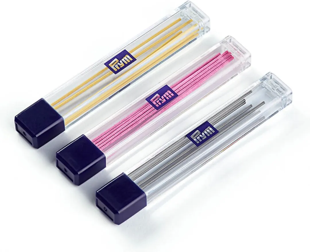 Prym Vervangstiften voor Vulpotlood - Geel/Zwart/Fuchsia