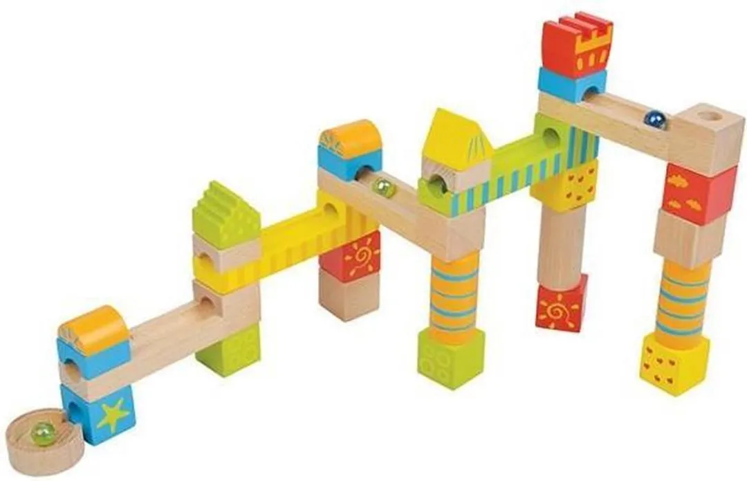 Lelin Toys Knikkerbaan Blokken 32-delig