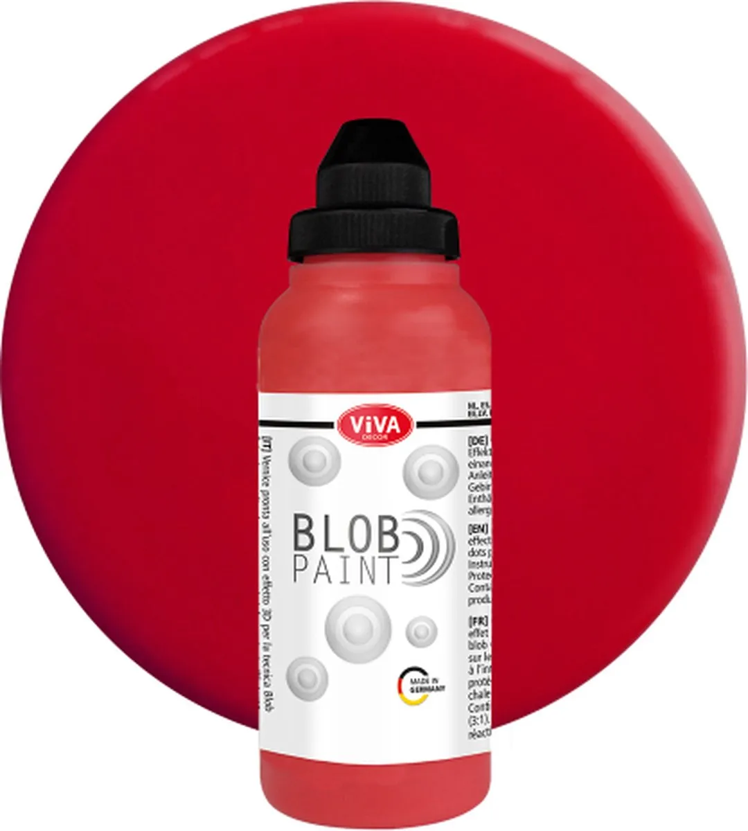 Viva Decor Blob Paint 90ml - Rood