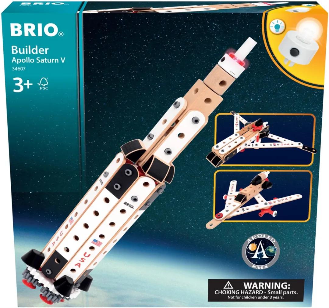 BRIO Builder Apollo Saturn V - 91 Stukken - Meerkleurig - afbeelding 6 van 6
