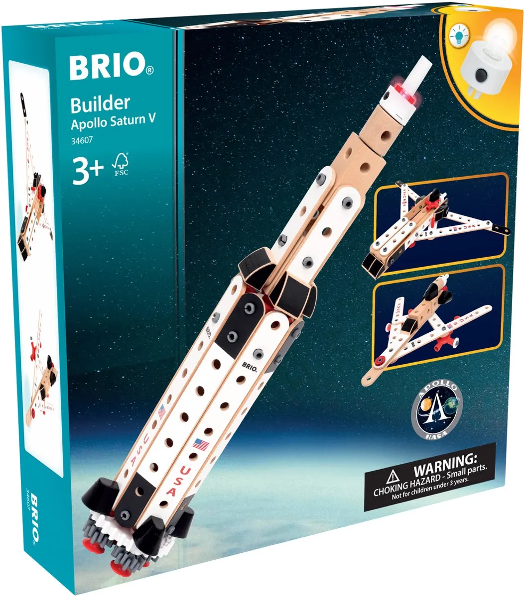 BRIO Builder Apollo Saturn V - 91 Stukken - Meerkleurig