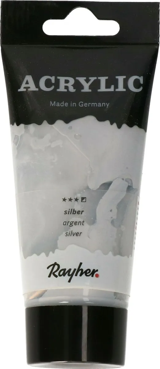 Rayher Acrylverf Zilver 75ml
