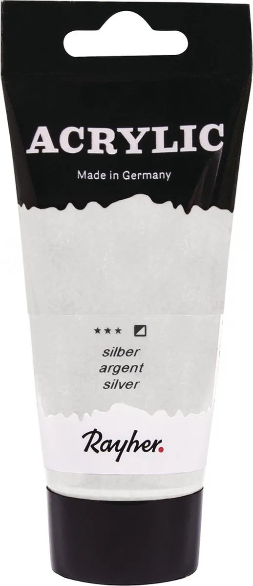 Rayher Acrylverf Zilver 75ml