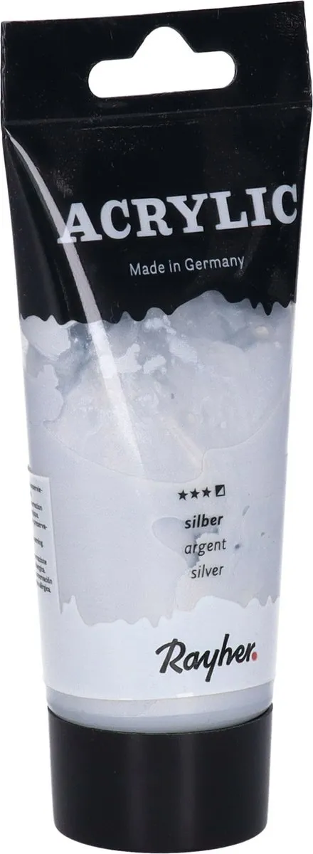 Rayher Acrylverf Zilver 75ml