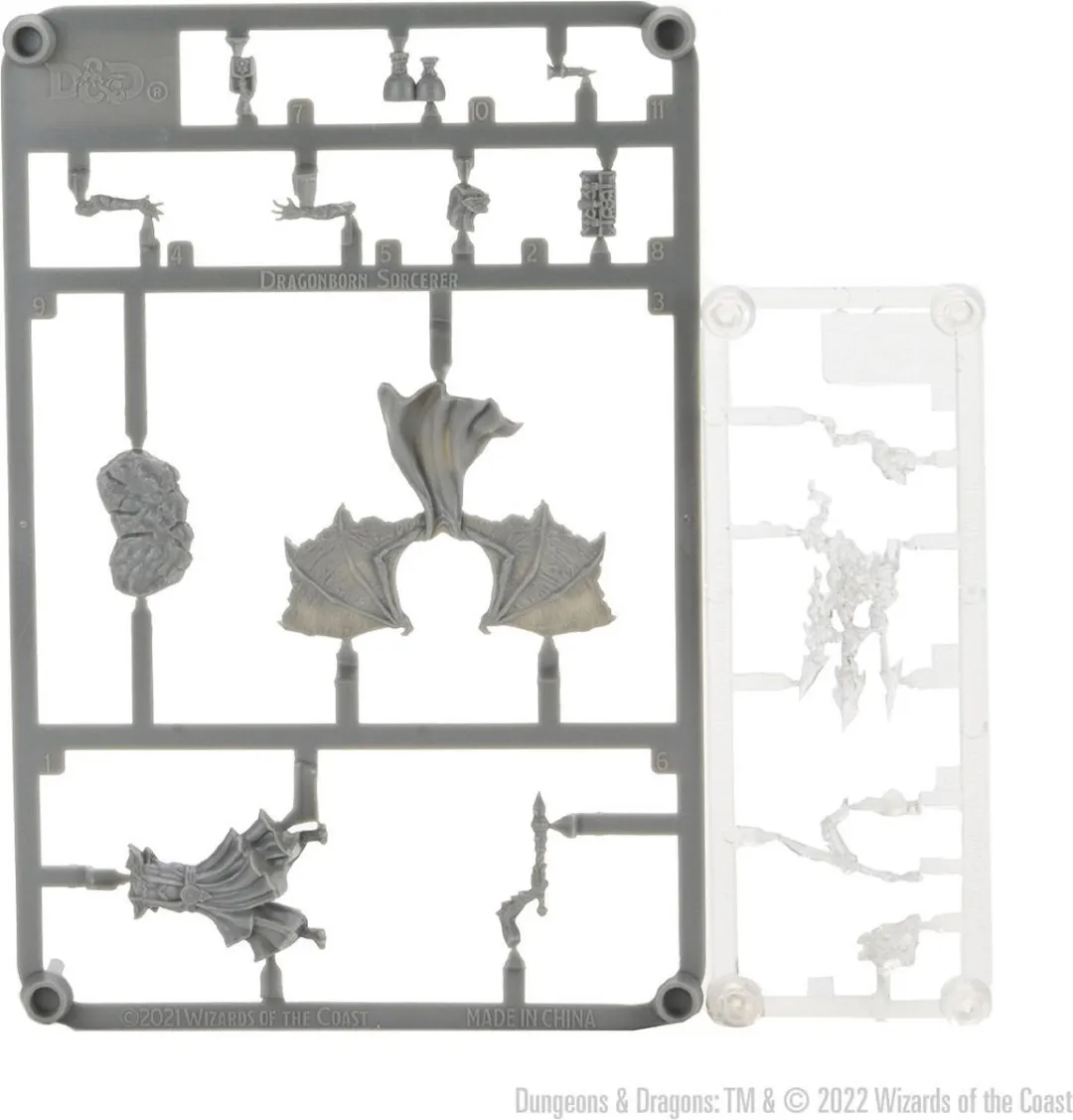 Wizkids D&D Dragonborn Sorcerer Female - Grijs