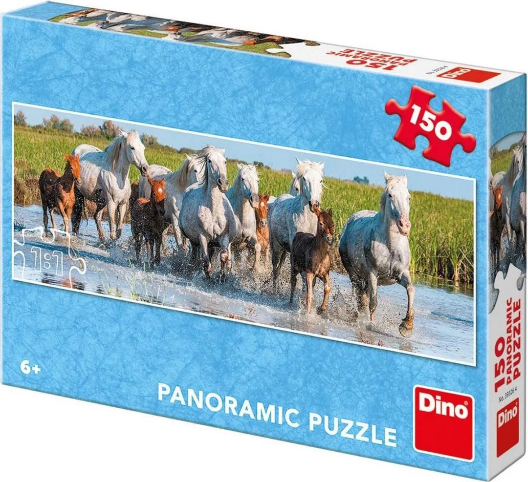 Dino Toys Panorama Puzzel Paarden 150 Stukjes - Multicolor