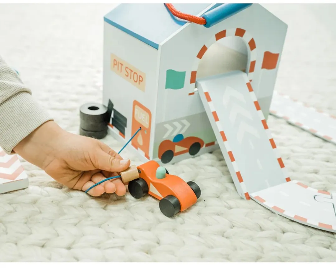 Houten Play set Racing track Orange Tree Toys