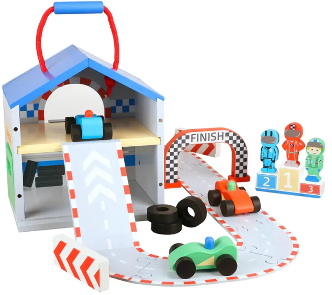 Houten Play set Racing track Orange Tree Toys