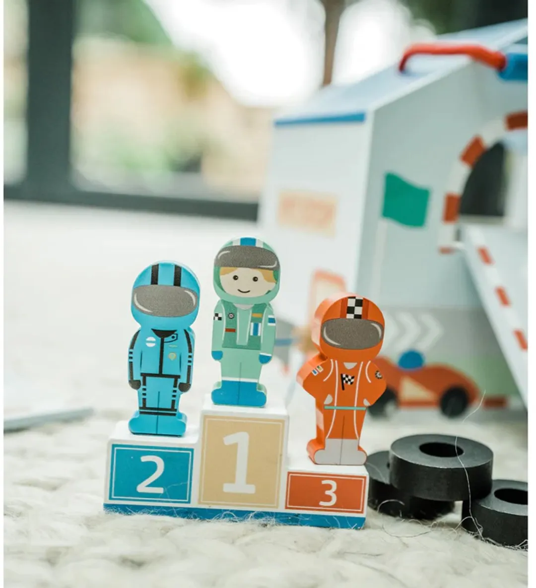 Orange Tree Toys OTT11386 Houten Racebaan Speelset - afbeelding 6 van 6