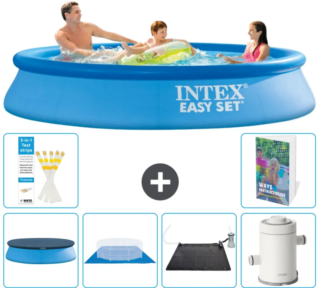 Intex Easy Set Zwembad 305x61cm - Blauw - 7-delig