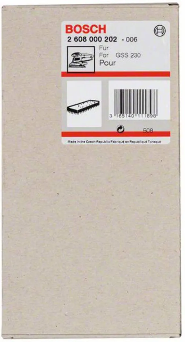 Bosch Schuurplateau 2608000202 - 185x93mm