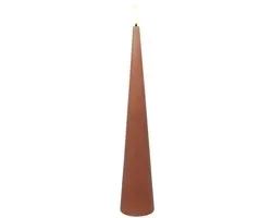 Countryfield LED Kegelkaars Rustiek Roze 29,5cm