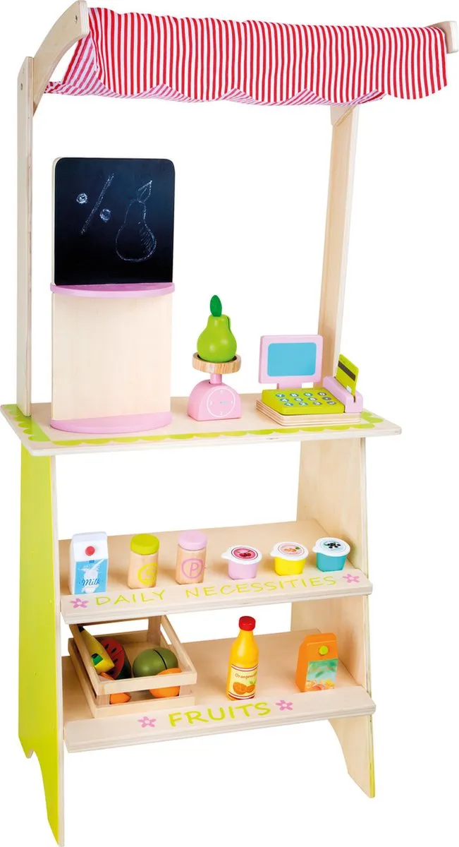 Small Foot Houten Fruitkraam Multicolor