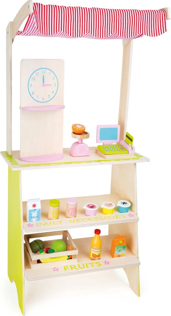 Small Foot Houten Fruitkraam Multicolor