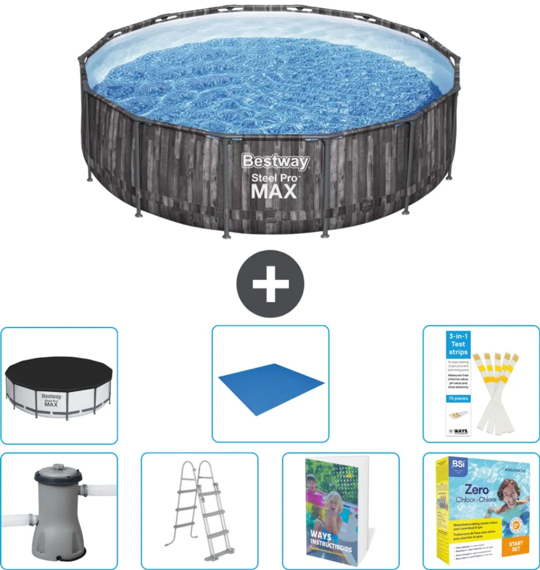 Bestway Steel Pro MAX Zwembad 427x107cm
