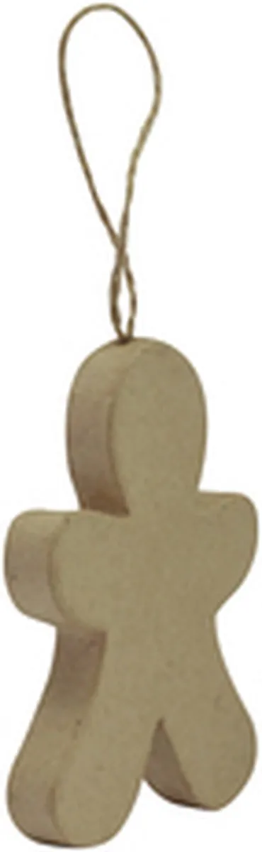 Decopatch Hanger Kerstmis Gingerbread Man - Wit