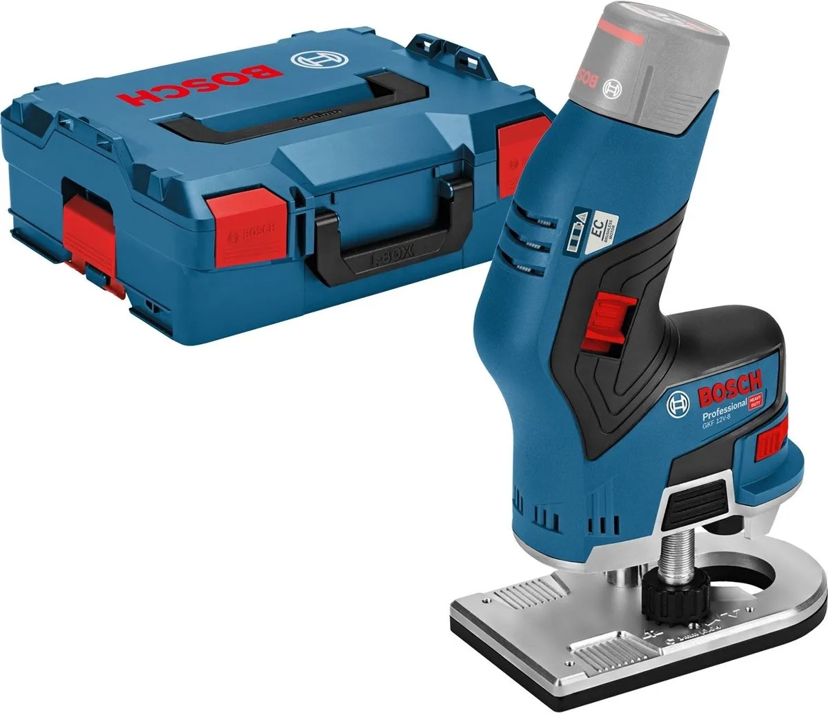 Bosch GKF 12V-8 Solo Accukantenfrees - Blauw