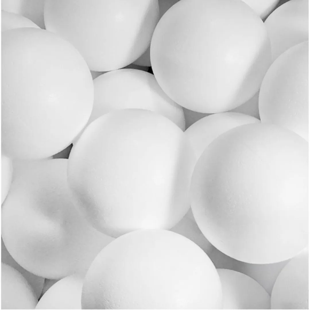 Rayher Piepschuim Bollen Wit - 3 Stuks Ø15cm